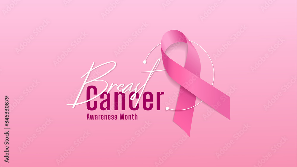 breast cancer awareness banner. vector illustration