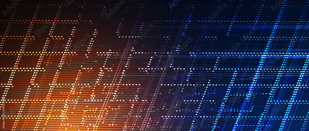 Obraz premium Abstract tech background. Futuristic technology interface