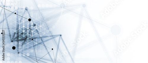 Abstract tech background. Futuristic technology interface