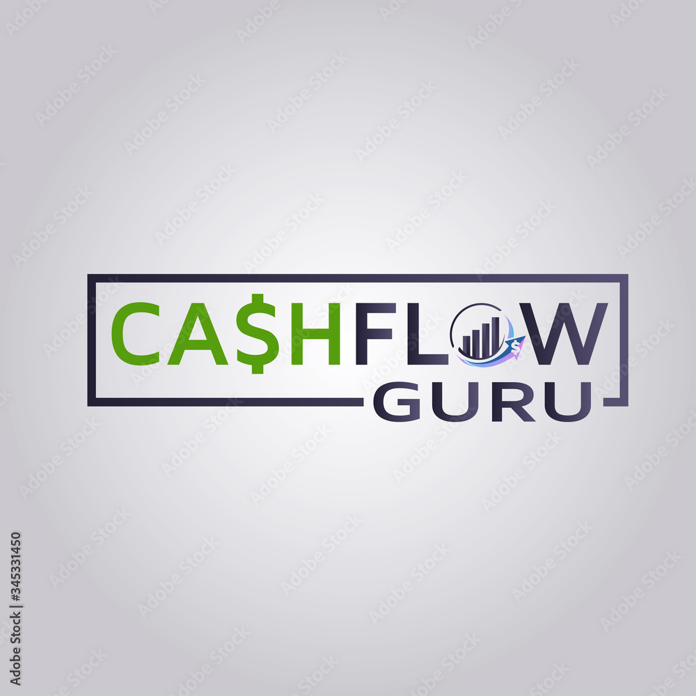 Obraz premium Green money fast payment logo design inspiration