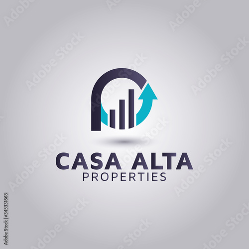 Vector template for Accounting and financial with letter CP logos design.