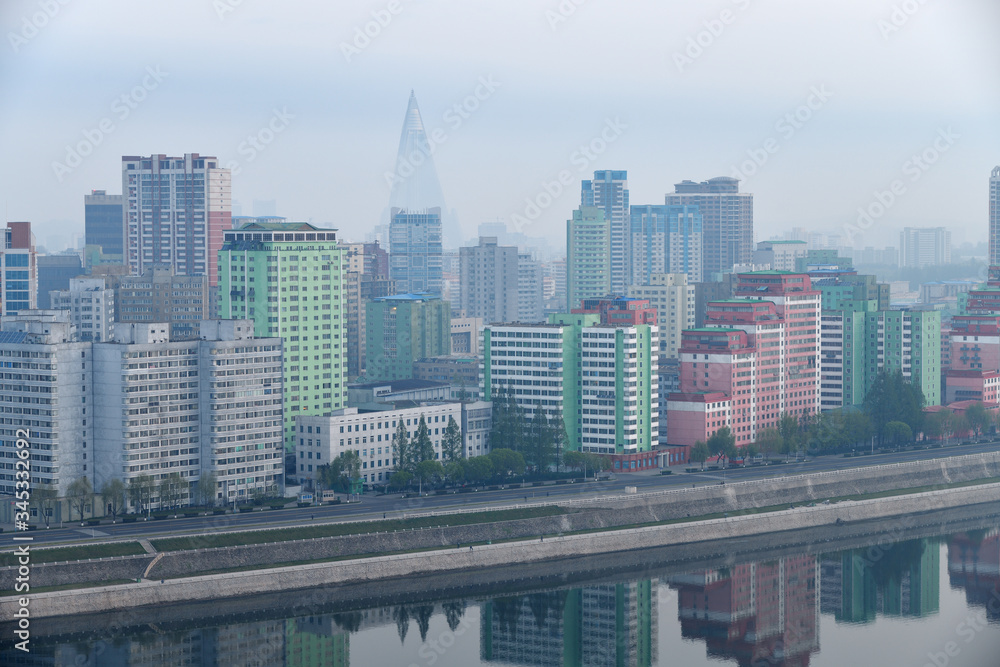 Obraz premium Pyongyang, capital of the North Korea. DPRK