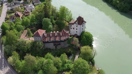 Burg Wernstein in Österreich Luftbilder | Hochwertige Drohnenaufnahmen von Burg Wernstein | Wernstein 
 photo