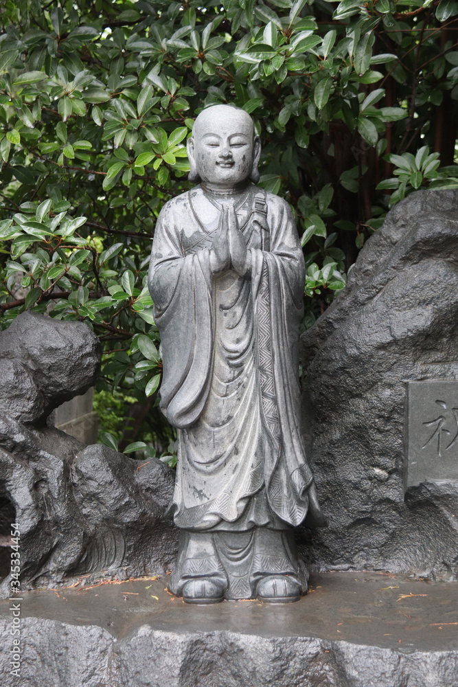 Bouddha, Grande pagode de l'oie sauvage à Xi'an, Chine Bouddha, Grande pagode de l'oie sauvage à Xi'an, Chine