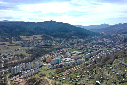 View of the town of Gelnica in Slovakia