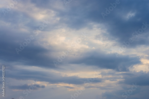 Fototapeta Naklejka Na Ścianę i Meble -  photo texture white blue sky