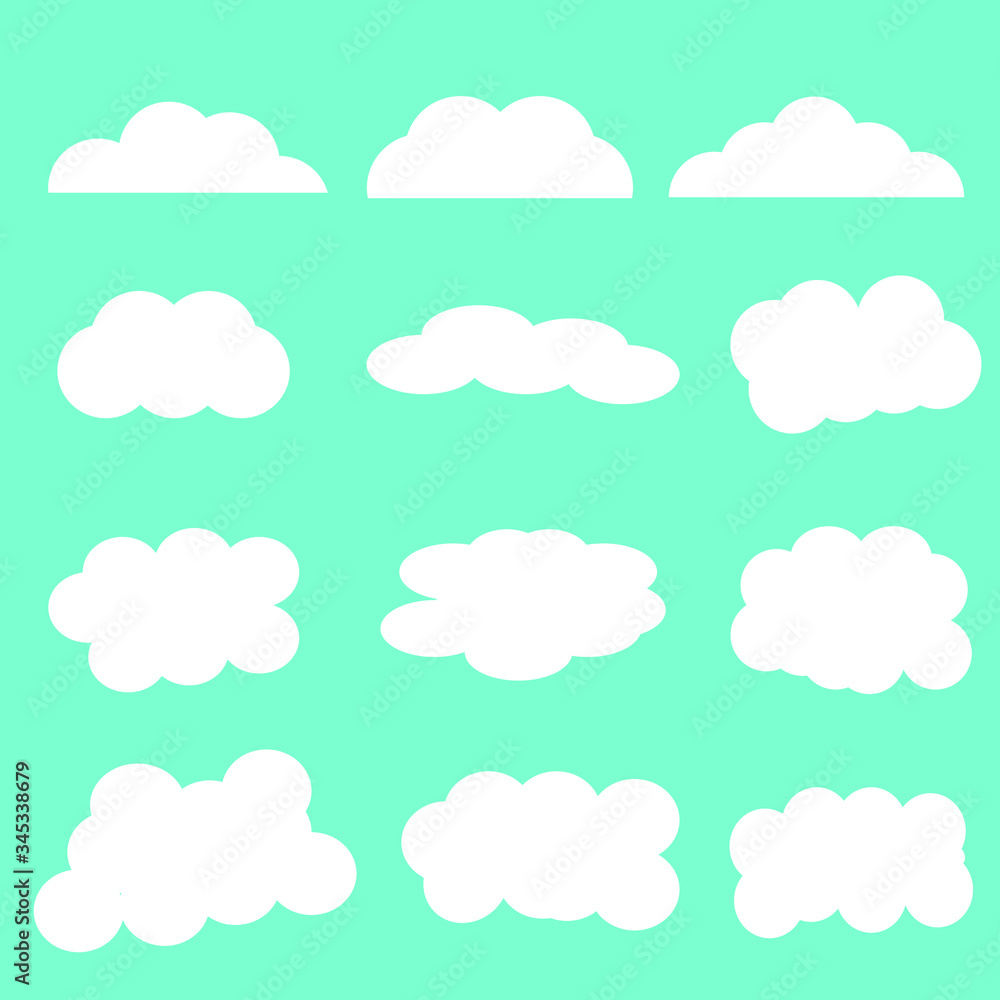 cloud icon. set of icon. cloud flat design cloud icon. set of icon. cloud flat design