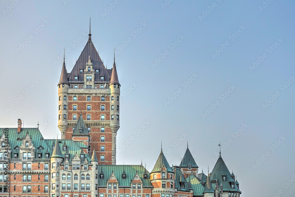 Quebec City, Frontenac Castle in summertime, HDR Image Quebec City, Frontenac Castle in summertime, HDR Image