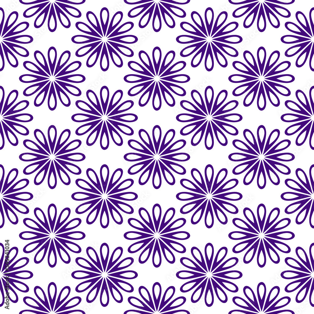 Simple open floral pattern design Simple open floral pattern design