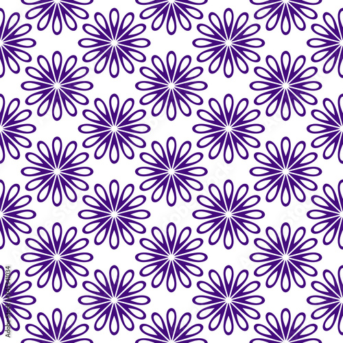 Simple open floral pattern design