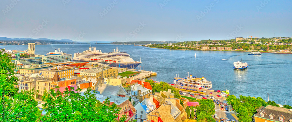 Quebec City and the St Lawrence River
