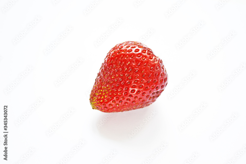 ripe strawberries on a white background ripe strawberries on a white background