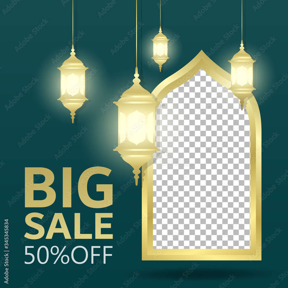 Ramadan Big Sale Banner template Background vector Ramadan Big Sale Banner template Background vector