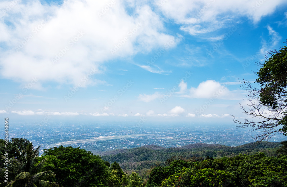 top view beautiful city of chiang mai thailand top view beautiful city of chiang mai thailand