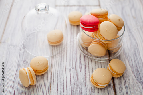 macaroons on a white board