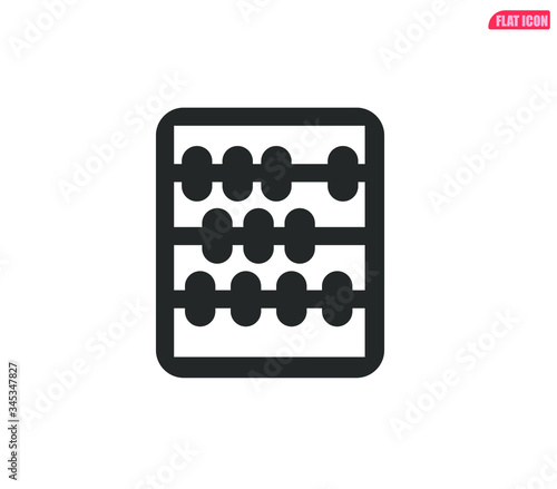 abacus icon vector sign, abacus vector icon