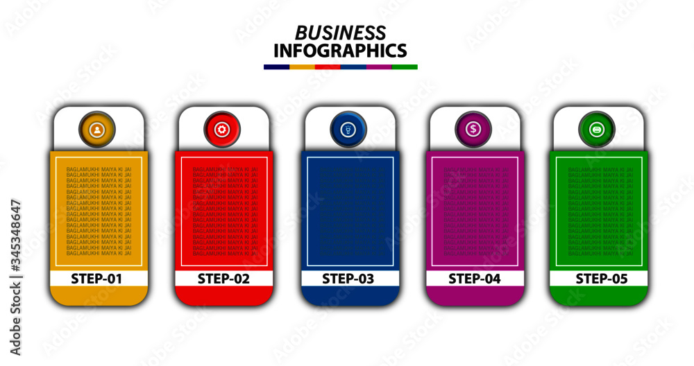 business infographic template designs with 5 steps option business infographic template designs with 5 steps option