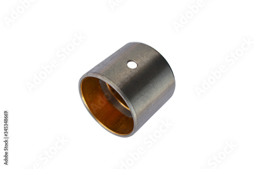 Car connecting rod bushing on isolated white background. Spare parts.