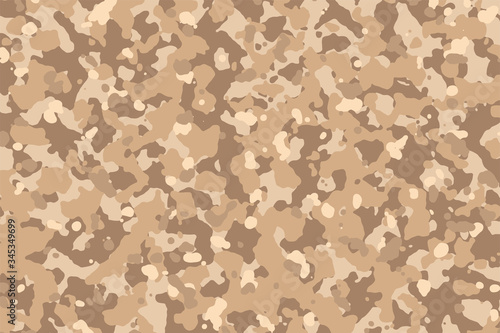 Light brown Camouflage. Desert Camo background, military pattern, army and sport clothing, urban fashion. Vector Format. 2:3 aspect ratio.