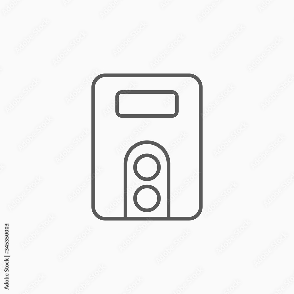 boiler icon, water heater vector boiler icon, water heater vector