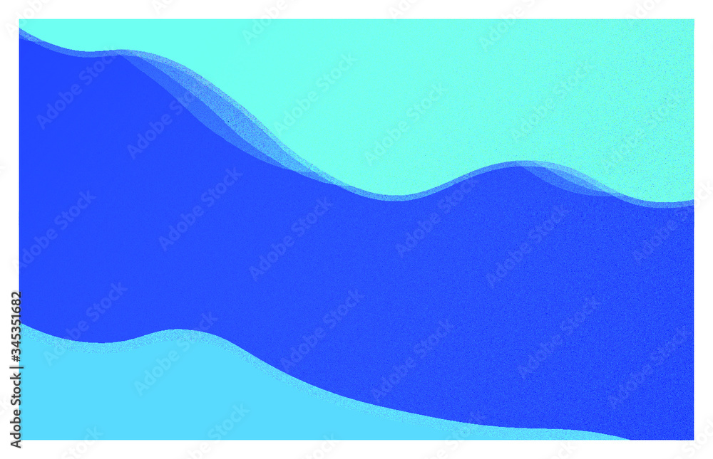 Blue grainy waves background. Blue grainy waves background.