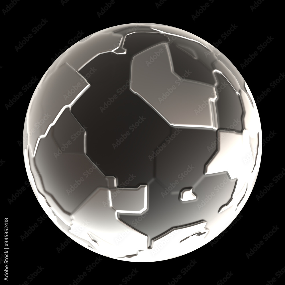 Naklejka premium Futuristic 3d Sphere