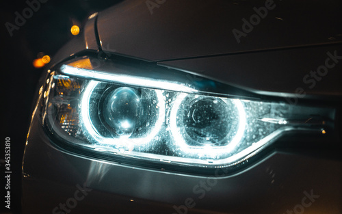 Obraz na plátne BMW 3 Series F30 Headlights