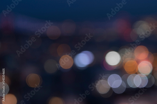 Bokeh background, abstract texture, night cityscape
