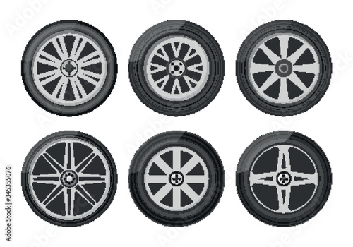 Set car wheels.