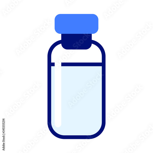 The vaccine symbol isolated on white background. Vector illustration.