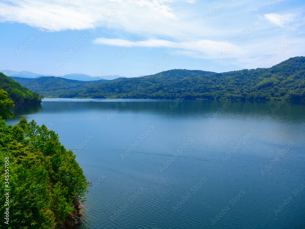 Mountain view with sea