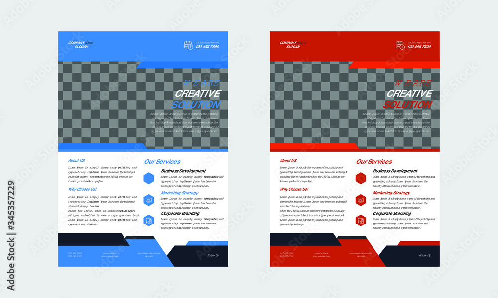 Minimal and Clean Business Style Corporate Flyer Design Template and Vector Pro Illustration Minimal and Clean Business Style Corporate Flyer Design Template and Vector Pro Illustration