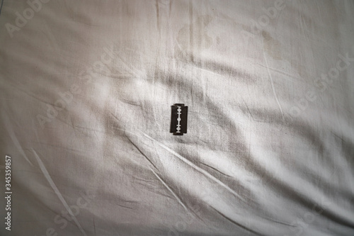 Razor Blade on Bedsheet for Bridal Night, Female Genital Mutilation