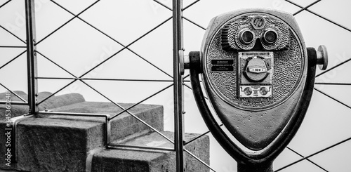 Coin operated telescope from top of Empire state Building