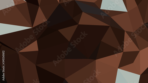 Abstract polygonal background. Geometric Cadet Blue vector illustration. Colorful 3D wallpaper.