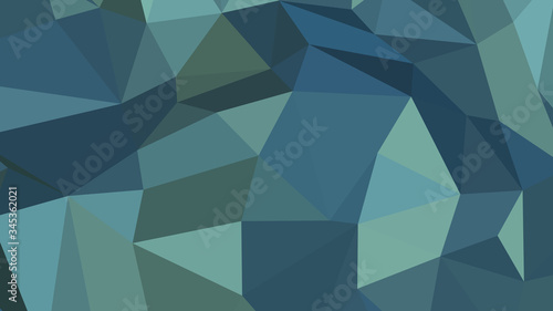 Abstract polygonal background. Geometric Cadet Blue vector illustration. Colorful 3D wallpaper.