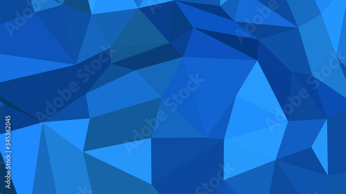 Abstract polygonal background. Geometric Dodger Blue vector illustration. Colorful 3D wallpaper.