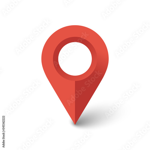location icon isolated on white background. Vector illustration.
