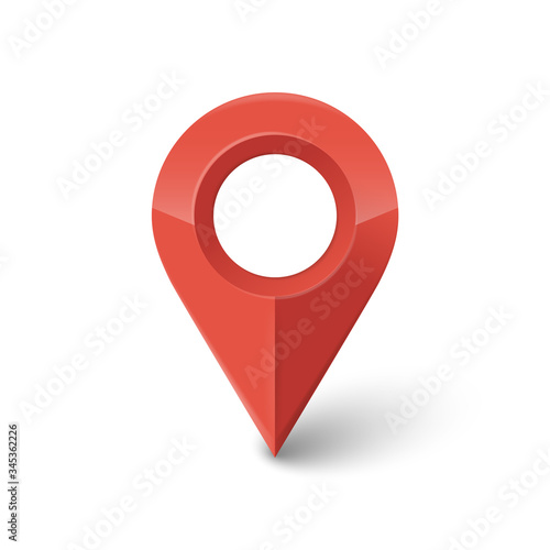 location icon isolated on white background. Vector illustration.