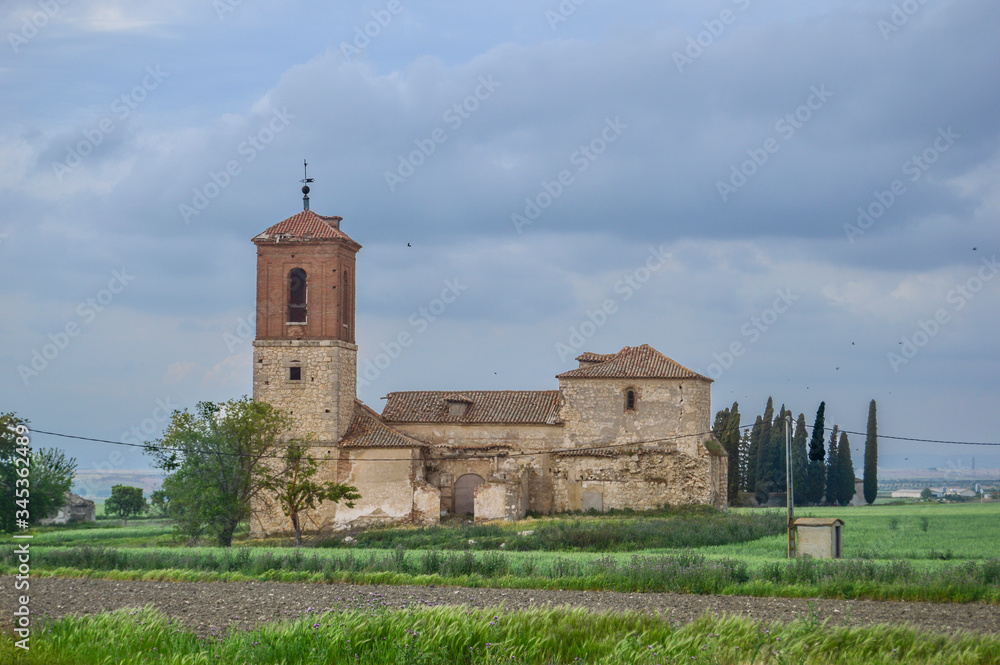 Old abandoned church in Caudilla, province of Toledo. Spain