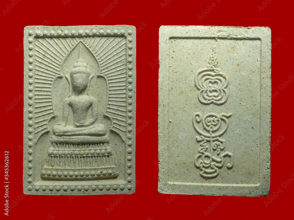 Buddha amulets of Wat KhositaramTemple. Sankhaburi District, Chai Nat Province, Thailand.