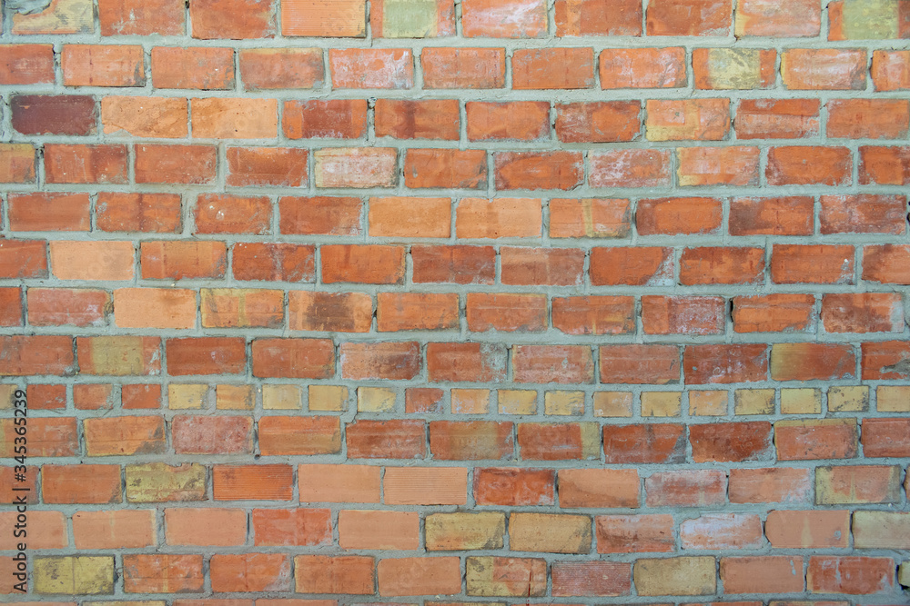 Naklejka premium Orange brick wall for image