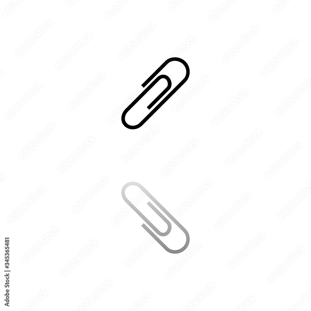 Paper clip icon flat Paper clip icon flat