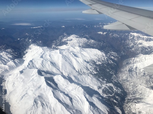aerial view of the mountains