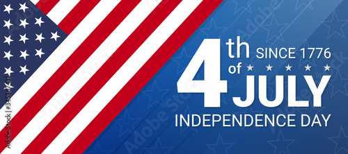 4th of July Independence day of USA. Independence Day celebrations in the United States of America. Vector illustration.