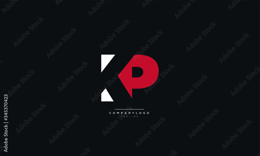 KP Letter Logo Design Icon Vector Symbol KP Letter Logo Design Icon Vector Symbol