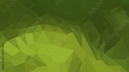 Abstract polygonal background. Geometric Olive Drab vector illustration. Colorful 3D wallpaper.