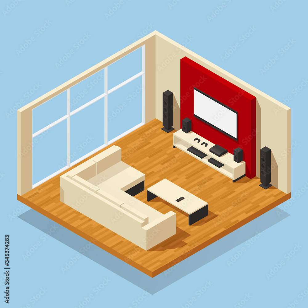 home theater isometric