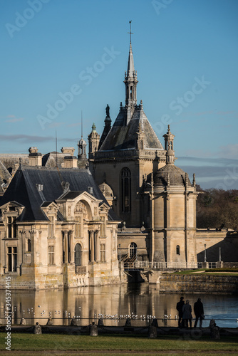 Chantilly, France - December 2013: The chateau at Chantilly