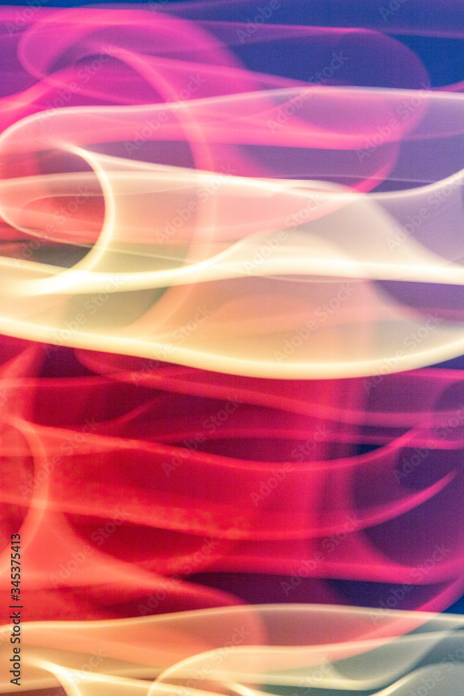Fototapeta premium Beautiful Vibrant Curve Wave Light Motion Background Smoke Style 